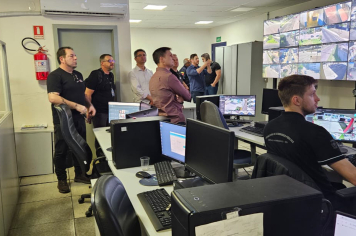 COMITIVA DE SOLEDADE CONHECE MODELO DE VIDEOMONITORAMENTO EM NOVO HAMBURGO