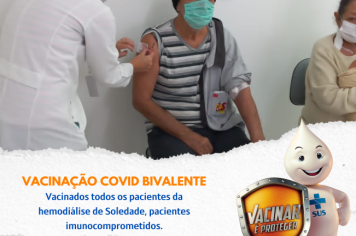 Nesta semana, foi iniciada a Vacinação Covid Bivalente, inicialmente para os paciente imunocomprometidos, e idosos com 70 anos ou mais. 