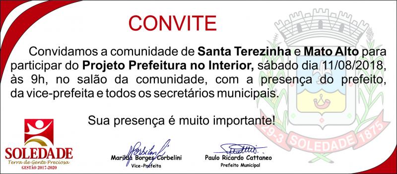 PROJETO PREFEITURA NO INTERIOR É REATIVADO