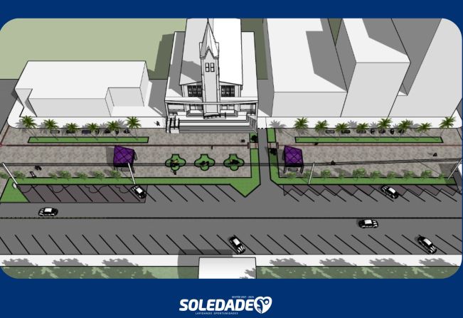 SOLEDADE CRIA PROJETO DE PAISAGISMO PARA O LARGO DA MATRIZ. OPINE!