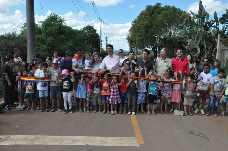 Inaugurada pavimentação asfáltica no São Bom Jesus em Soledade