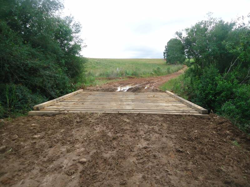 Pontes foram construídas no Interior do Município