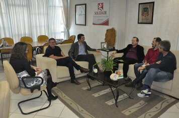 Prefeito Paulo Cattaneo recebe visita do Superintendente do Departamento Nacional de Produção Mineral